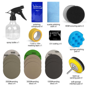 POLIWELL before-and-after headlight comparison showing dramatic clarity improvement and safety benefit