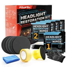 POLIWELL front packaging showing kit contents and fast restoration benefit