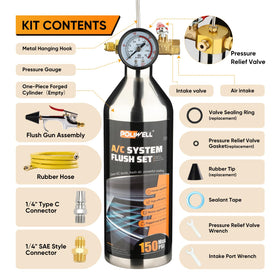POLIWELL 59-inch nylon hose close-up showing flexible reach and durability benefit