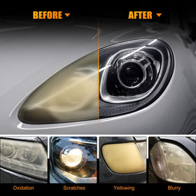 POLIWELL polishing compound with foam pad close-up highlighting smoothing and shine benefit