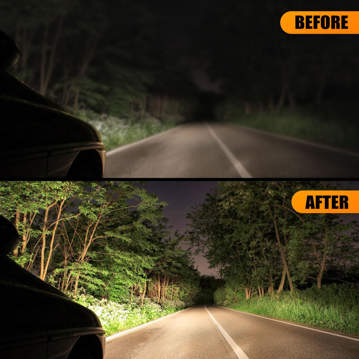 POLIWELL applying UV-coat to headlight lens showing protective finish and long-term clarity benefit