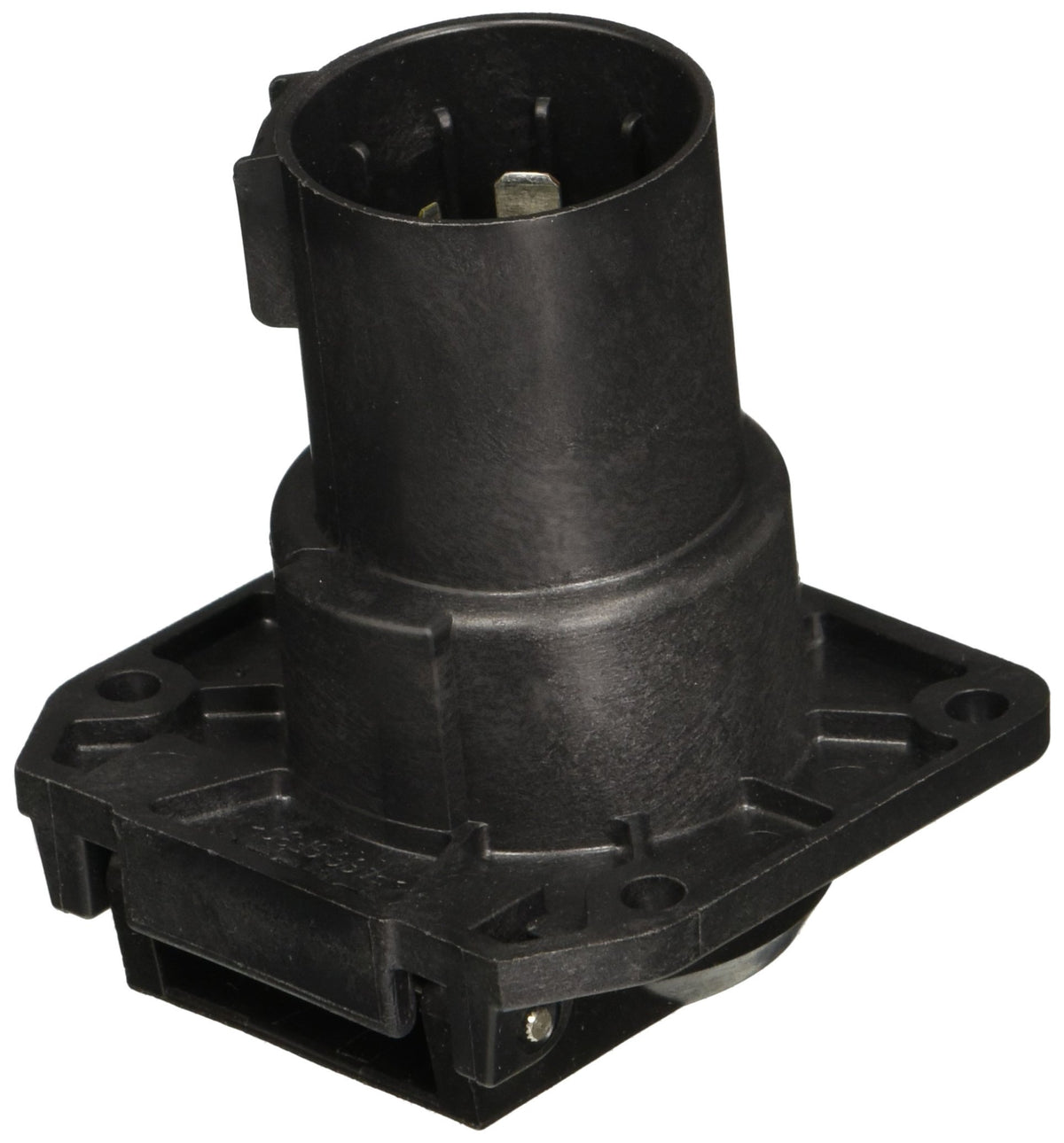 POLLAK 7-way socket front view showing connector for secure trailer connection