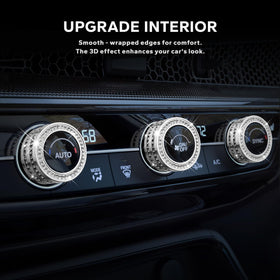 Polodunn AC control cover closeup showing brushed aluminum finish for luxury look