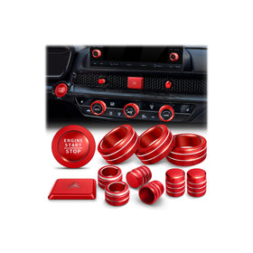 Polodunn front view of full 12-piece kit showing organized layout and red finish