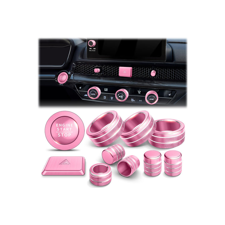 Polodunn front packaging showing 11pc pink knob kit and included tape for quick identification