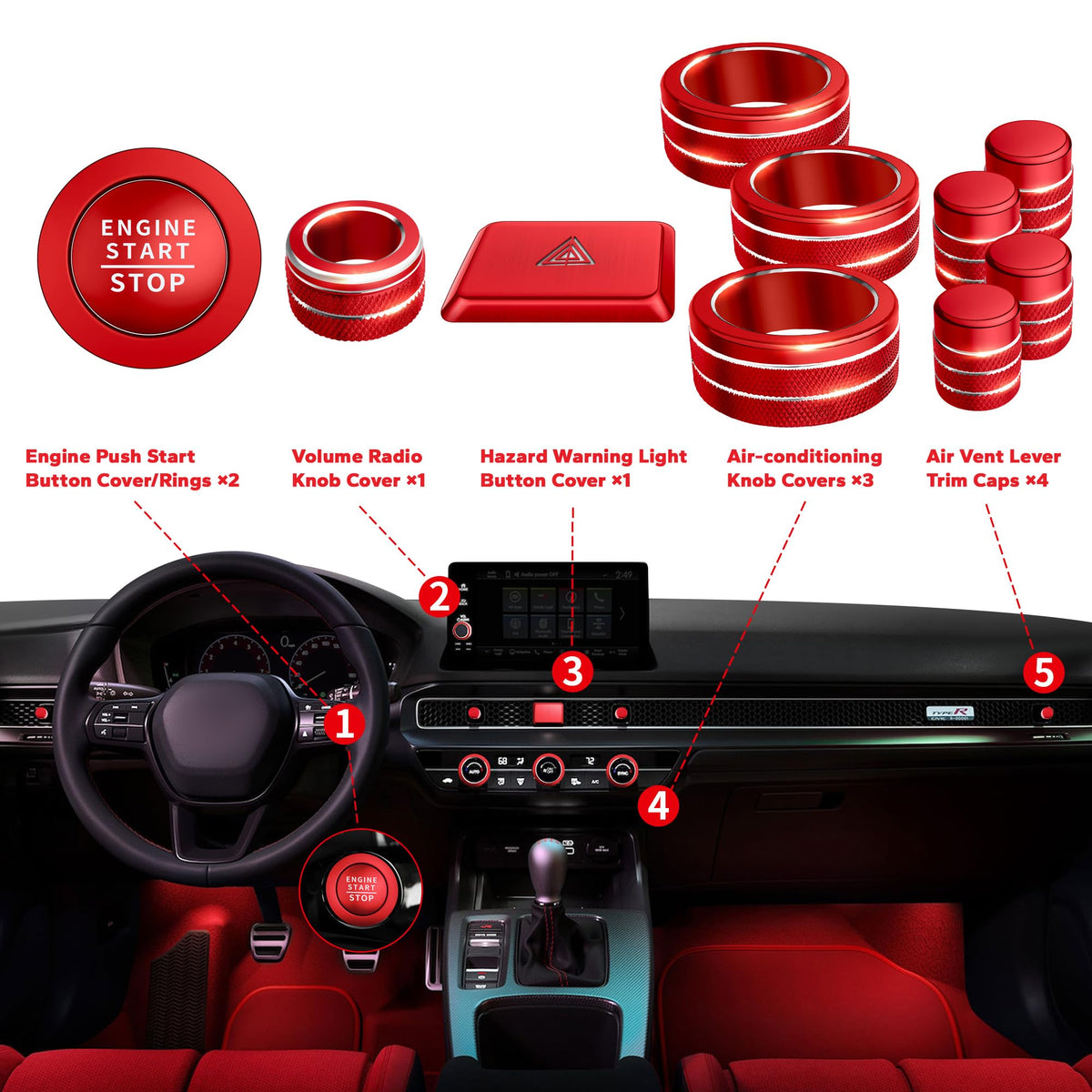 Polodunn hardware includes image of extra tape and components, shows installation security benefit