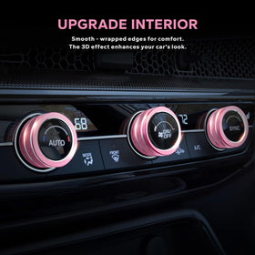 Polodunn installed on Civic dashboard demonstrating fit and coordinated pink accent
