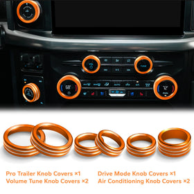 Polodunn installed in F-150 center console showing improved grip and visual pop
