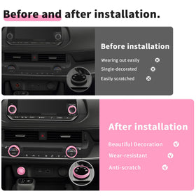 Polodunn push start button covers held in hand showing easy application