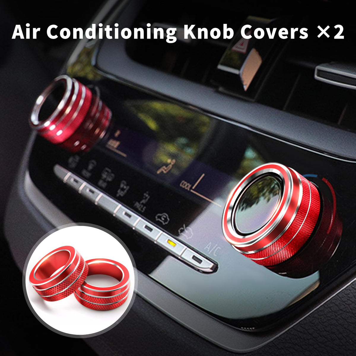 Polodunn trim on push-start knob emphasizing protection and stylish red accent