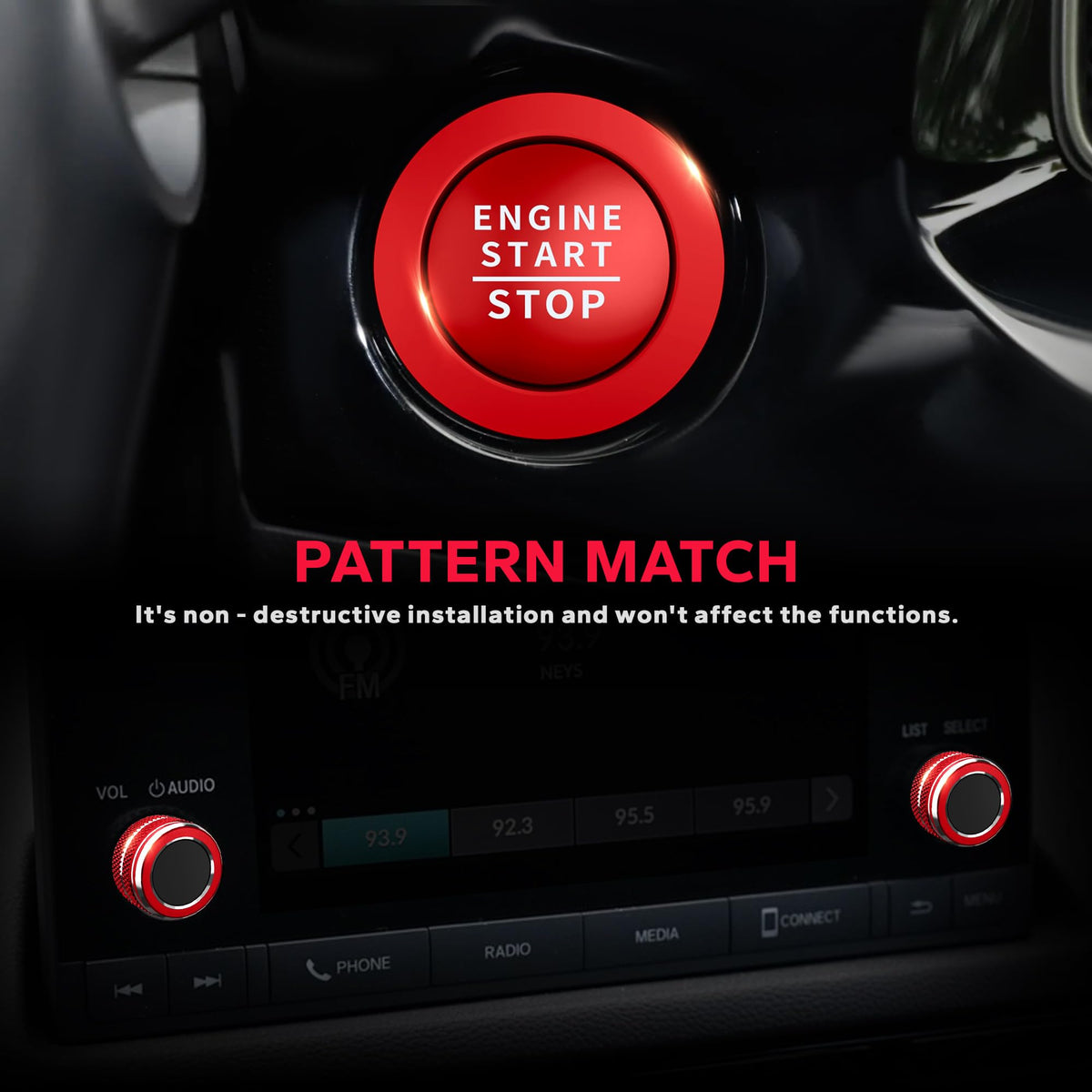 Polodunn hazard and push start covers closeup protecting buttons from wear