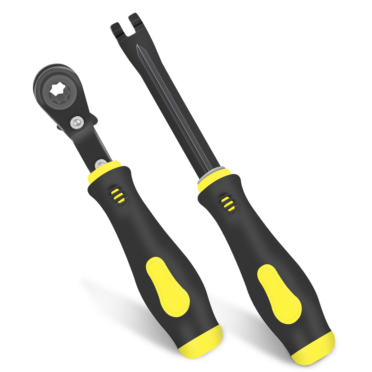 POLYHNIA front view of both tools showing kit and quick identification benefit
