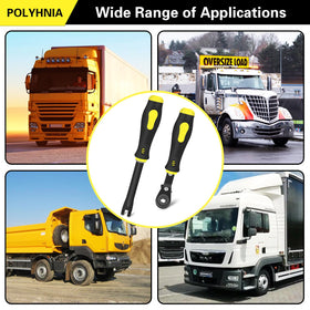POLYHNIA tool beside hand and ruler showing compact size for toolbox portability