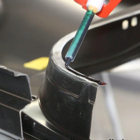 Polymix dispensing from cartridge gun, demonstrates easy application and clean bead control