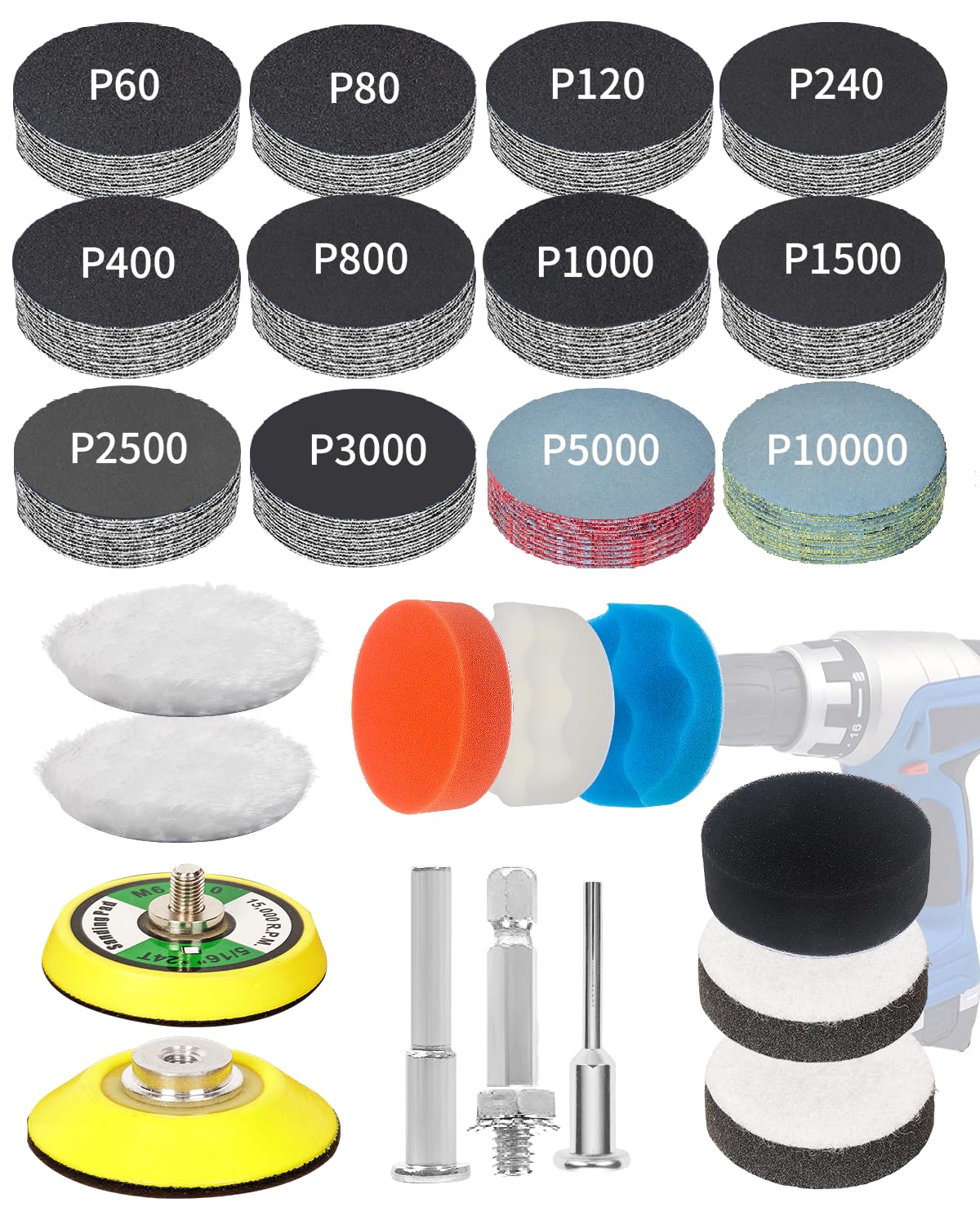 Pomsare front packaging showing full 194-piece kit and benefits