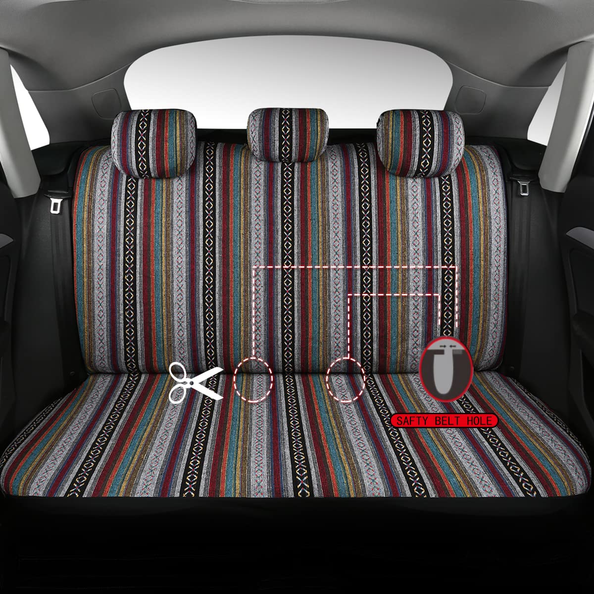 PONYJOYUP headrest and armrest detail highlighting secure snaps and comfort