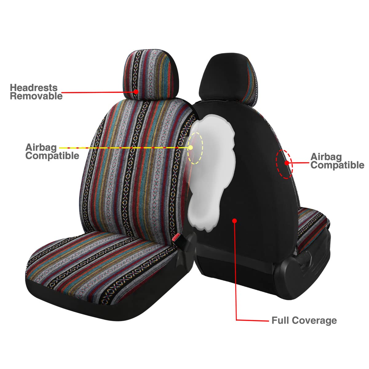 PONYJOYUP rear bench coverage displaying full-seat fit and uniform look