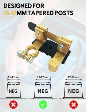 Ponzkoe installed in a car engine bay demonstrating quick battery isolation