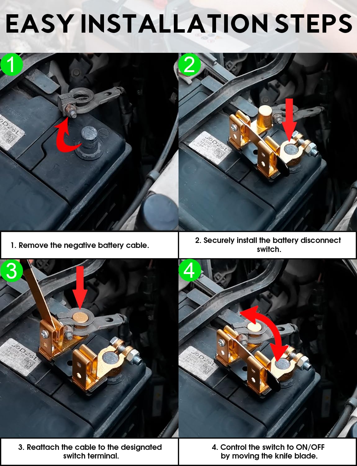 Ponzkoe installed on a boat battery illustrating marine-friendly protection