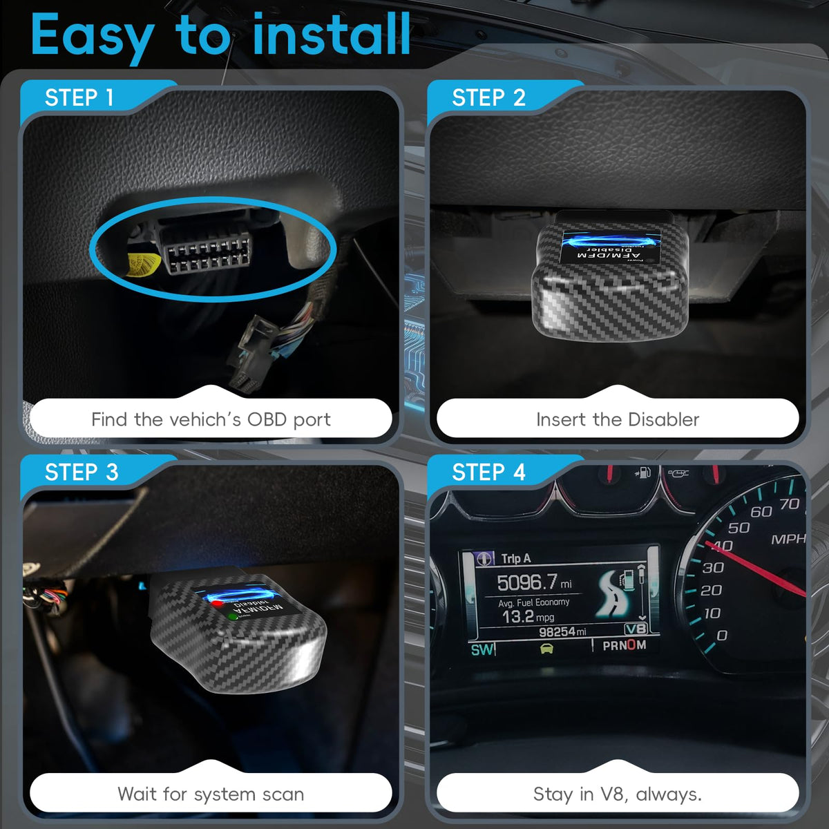 Pooperws in pickup driving scene showing improved driving smoothness benefit