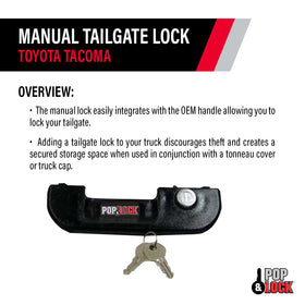 Pop & Lock two-key set included for quick use and spare key convenience