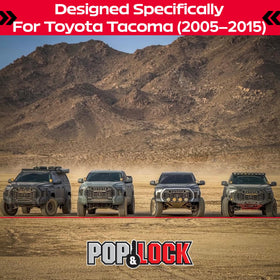 Pop & Lock PL5400 side profile installed on Tacoma highlighting seamless integration