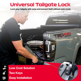 Pop & Lock PL9900 key cylinder close-up illustrating smooth keyed operation and durability