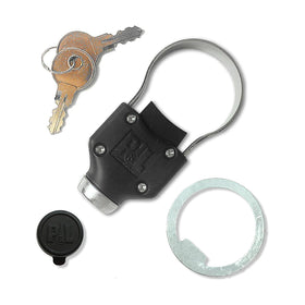 Pop & Lock PL9900 front angle showing complete lock housing for strong theft deterrence