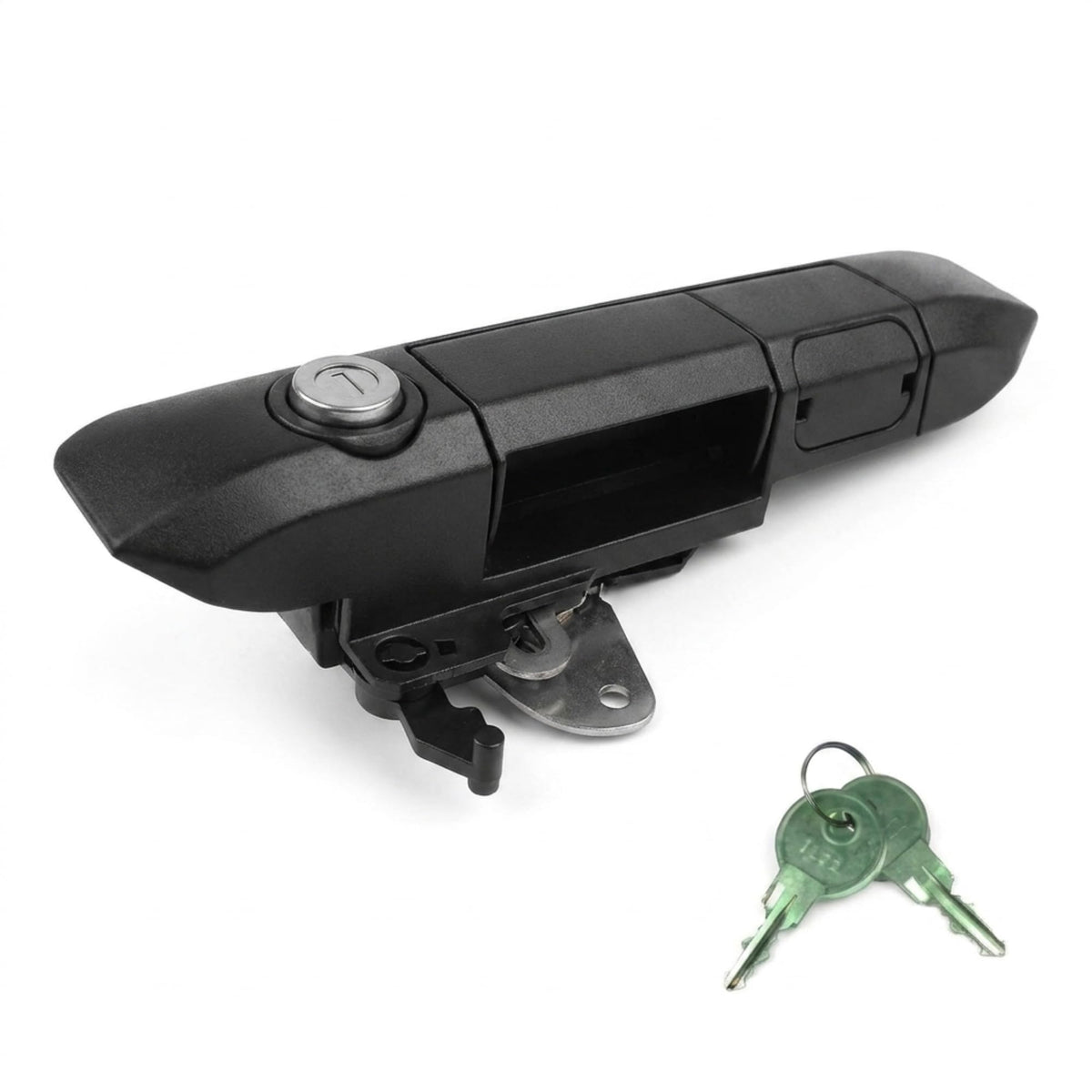 Pop & Lock PL5500 front handle assembly showing OEM fit and clean look