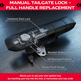 Pop & Lock PL5500 installation detail with hardware showing no-drill fitment