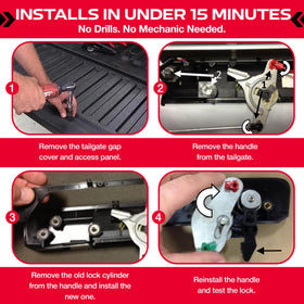 Pop & Lock PL5500 UV-resistant finish close-up showing weather-resistant protection