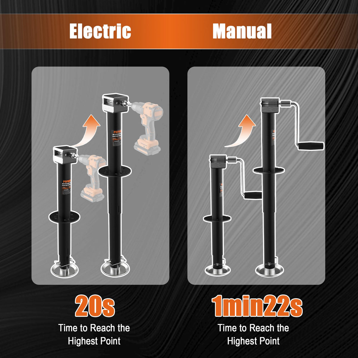 POPBULL 30-inch extended lift profile illustrating maximum clearance capability