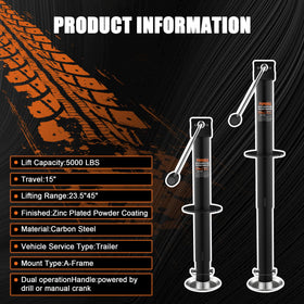 POPBULL adjustable drop leg showing five height settings for versatile use