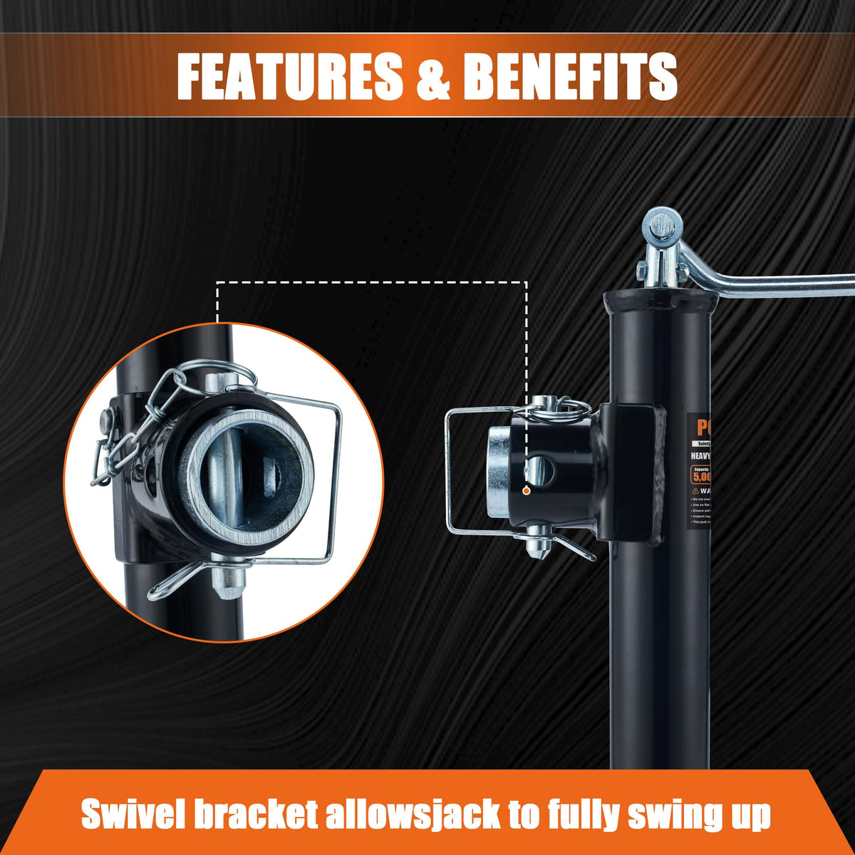 POPBULL top-wind handle with grease fitting showing easy operation and maintenance