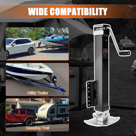 POPBULL lifestyle shot with RV showing easy hitching and leveling