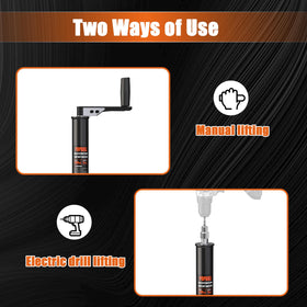 POPBULL manual handle operation showing hand-crank backup for reliable manual control