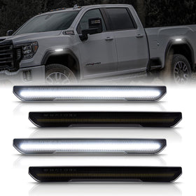 POPMOTORZ front side marker assembly showing clean fit and brighter visibility