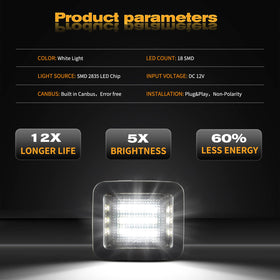 POPMOTORZ installed on F-150 at night improving license plate visibility