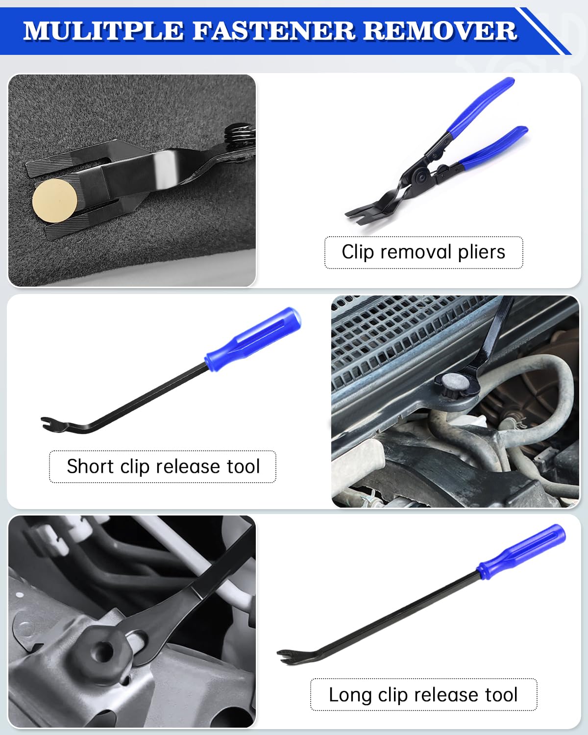Poraxy clip removal pliers removing fastener cleanly and saving panel integrity