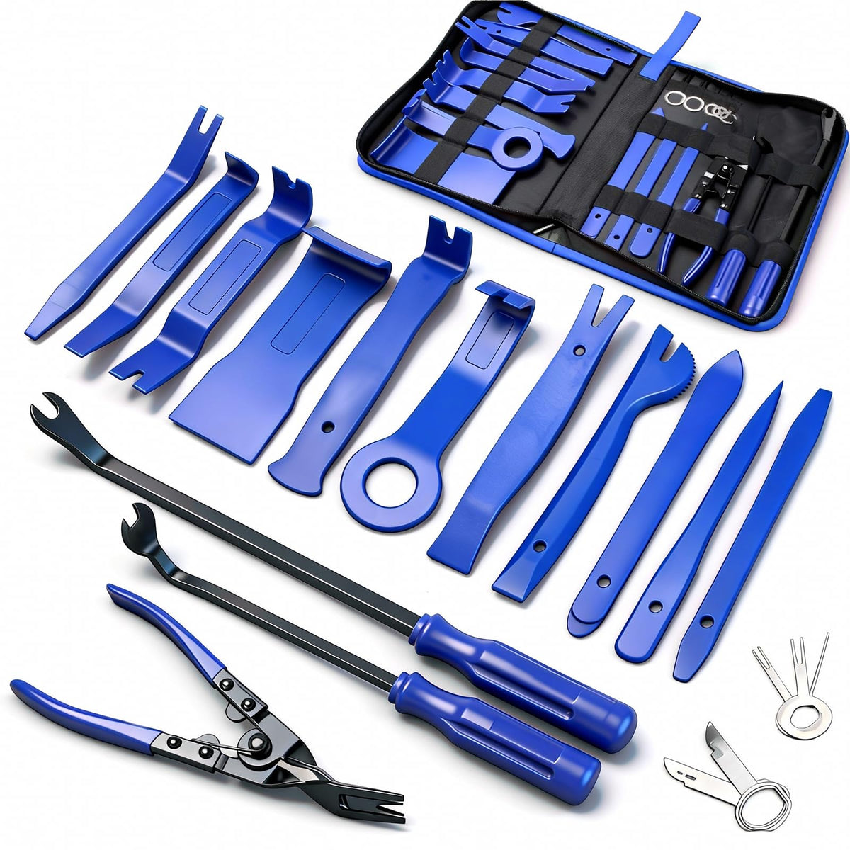 Poraxy packed 19-piece kit showing tools and zippered bag for organized storage
