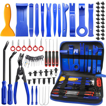 Poraxy kit front view showing full 120-piece set and bag, protects trim