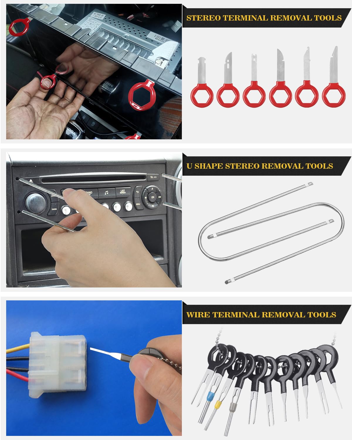Poraxy tools removing car door panel, fast and damage-minimizing work