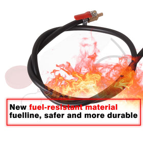 porotmotor tank connected to carburetor in-use enabling controlled engine testing benefit