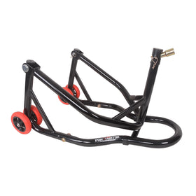 porotmotor front stand front view showing stable lift and compact base