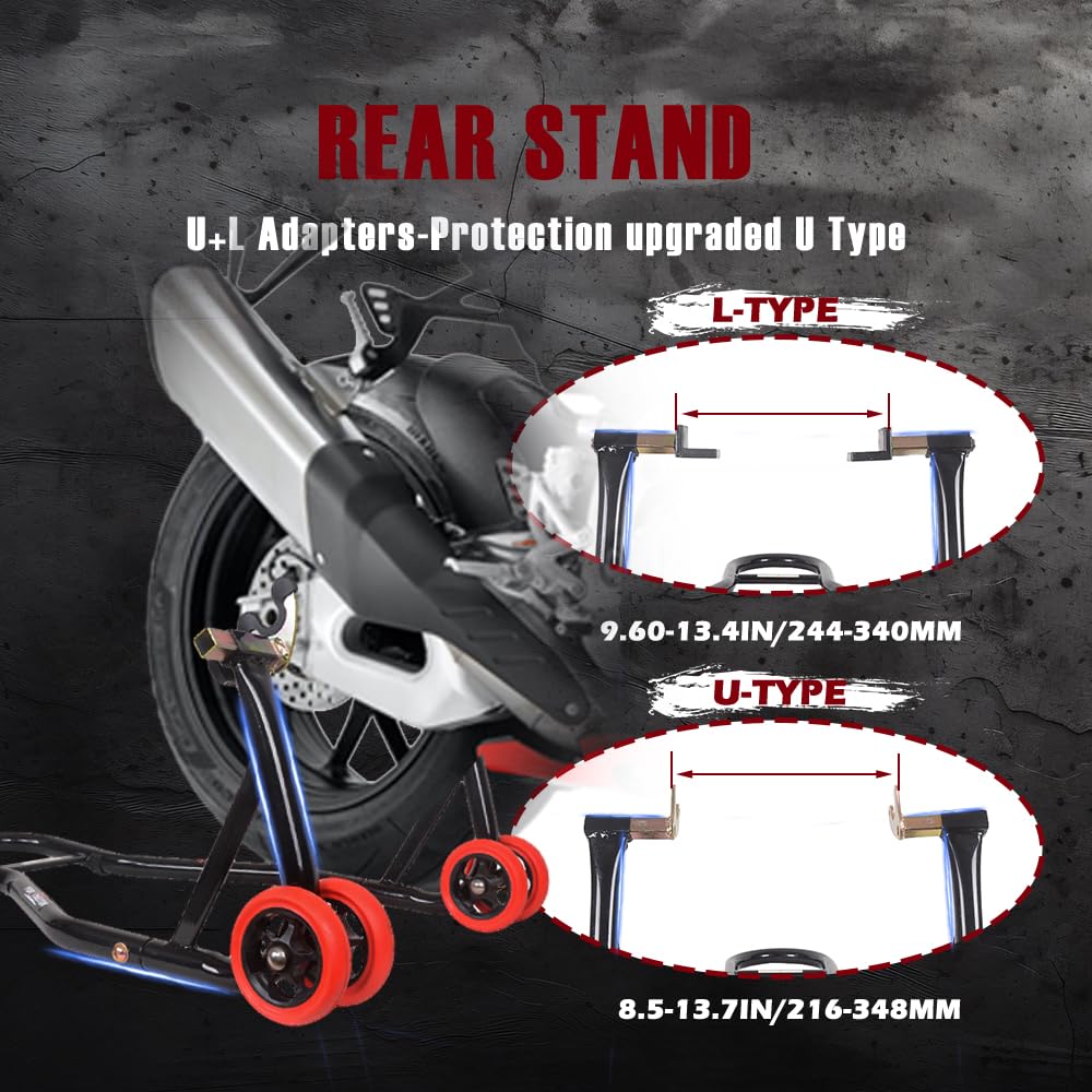 porotmotor rear stand adapter detail showing adjustable fit and secure contact benefit