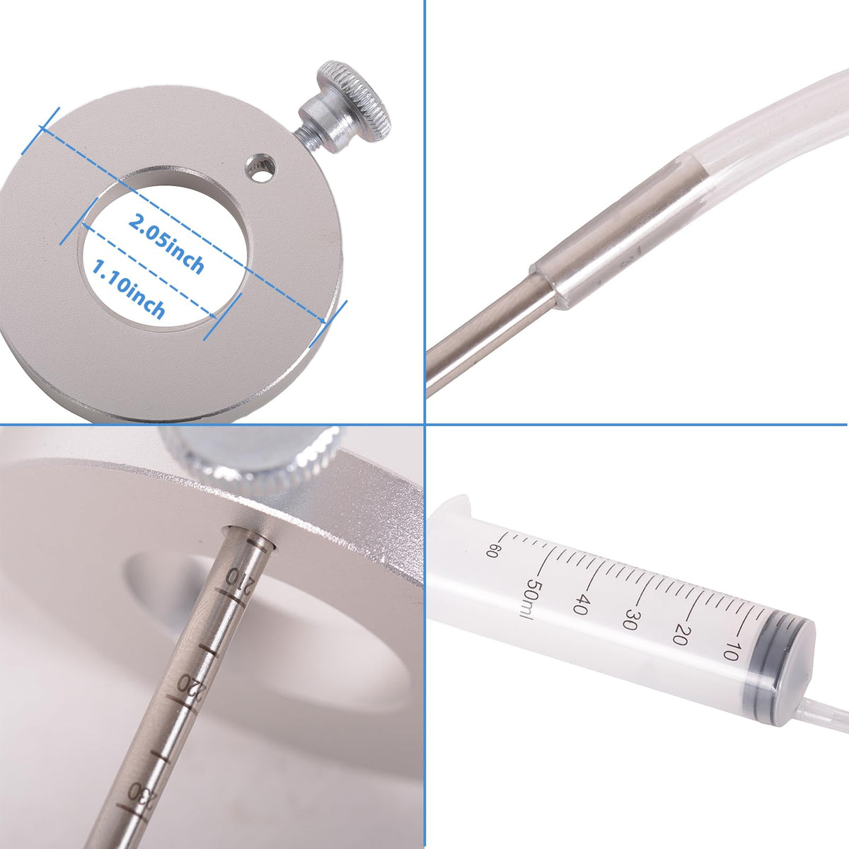 porotmotor scale comparison next to a fork showing measurement range and fit