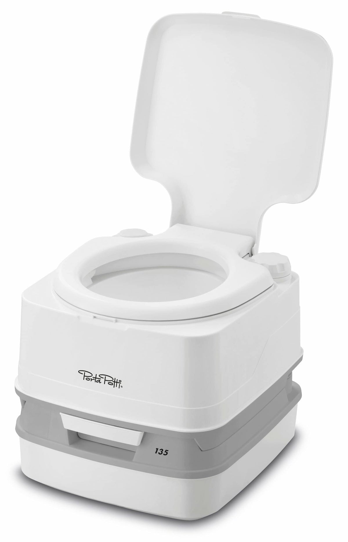 Porta Potti with seat removed for simple cleaning and maintenance
