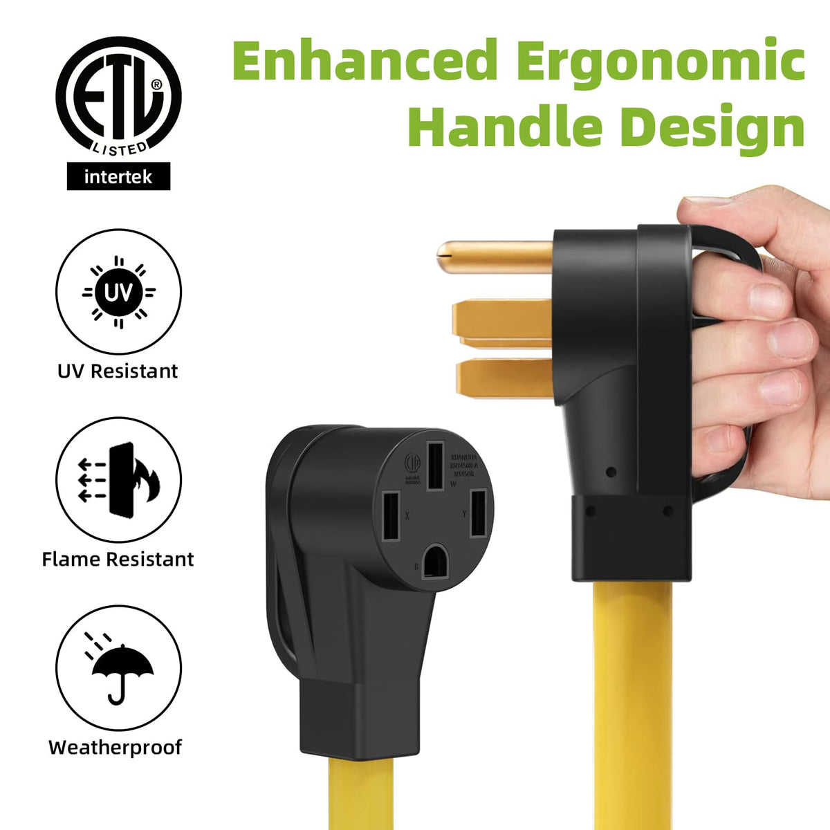 Portvoi fully extended 3-foot cord showing convenient reach benefit