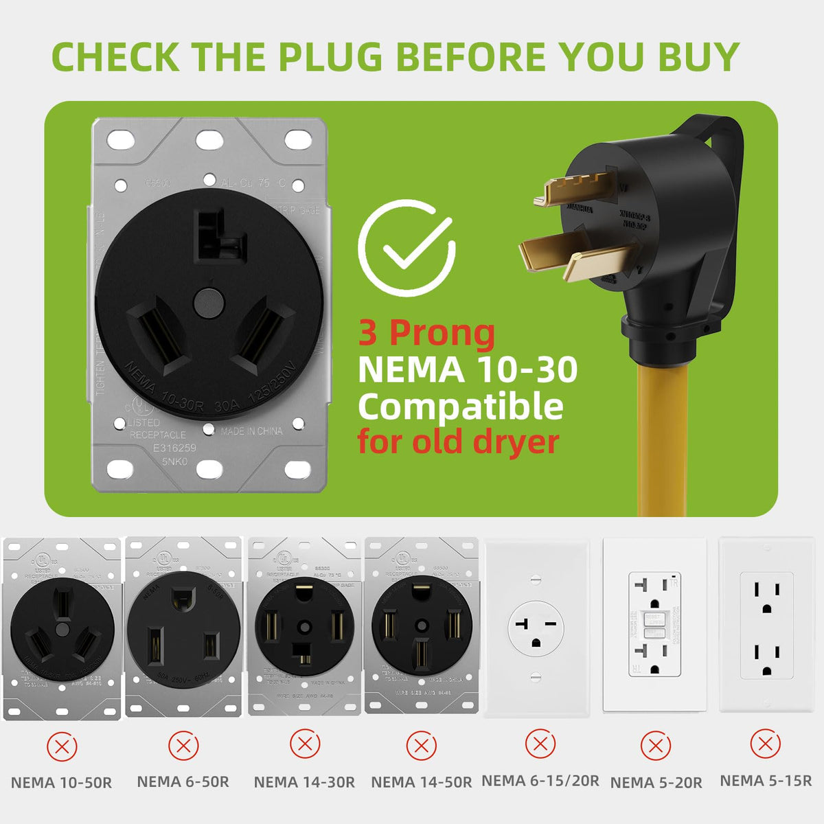 Portvoi green ground wire ring terminal ready to connect for added grounding safety