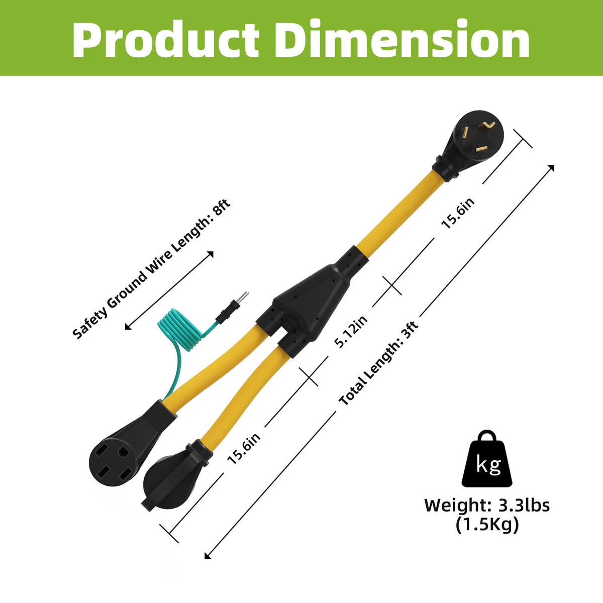 Portvoi size comparison with hands showing compact 3ft cable and portable design
